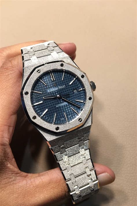 audemars piguet frosted white gold price|cheapest ap royal oak.